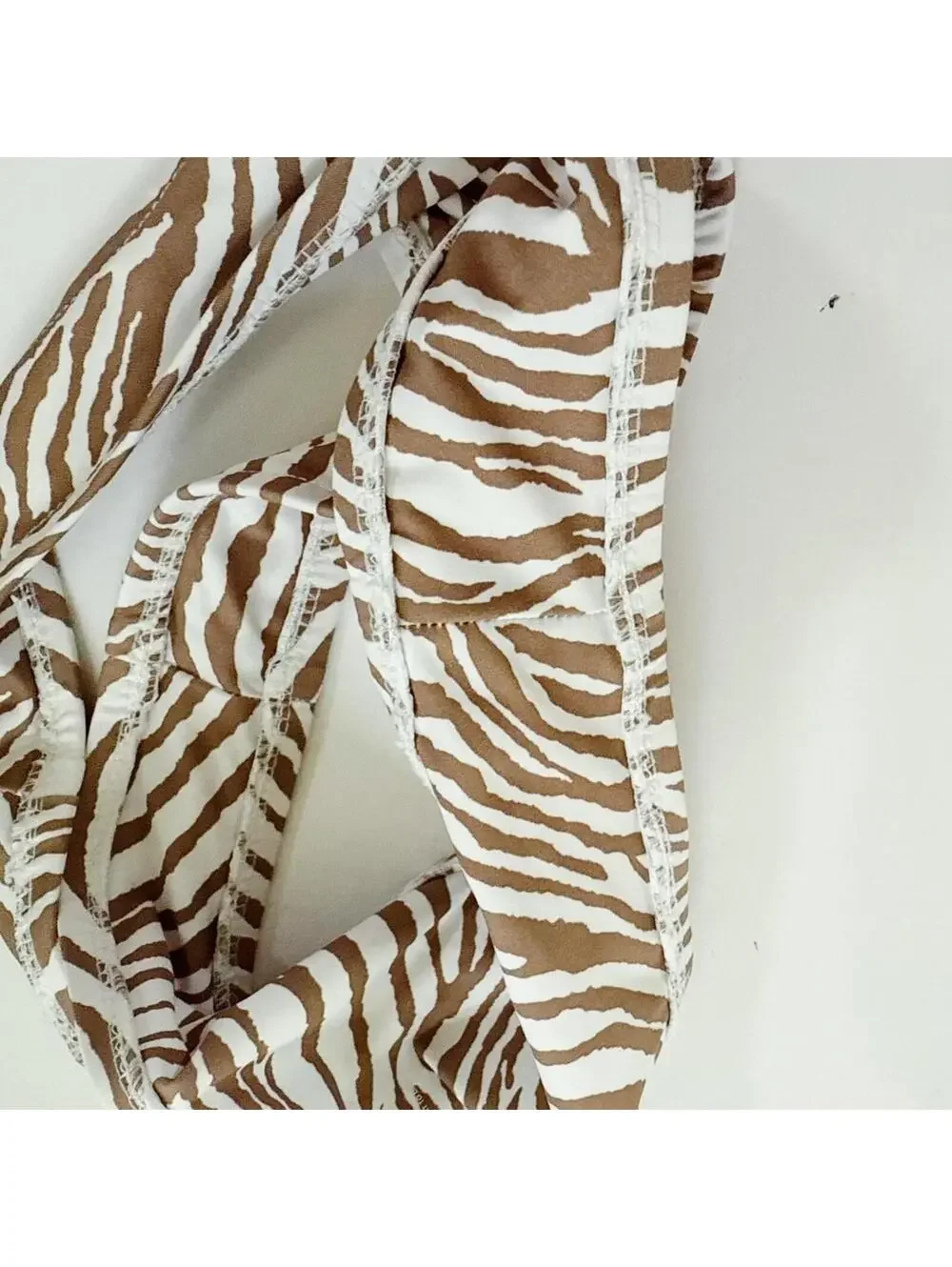 Tan + Lines Zebra Bikini Set